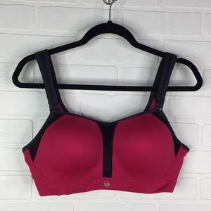 Soma Sport Sports Bra Pink Black 38D Adjustable